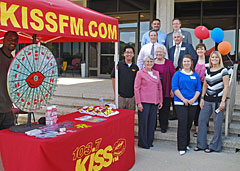 Herzing University – Brookfield instructors and staff with 103.7’s Rahny (far left)