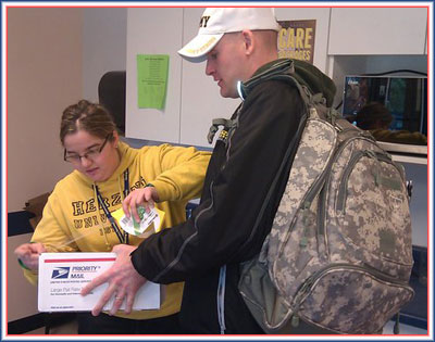 assembling the care packages
