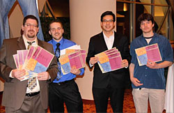 ADDY winners showing their awards