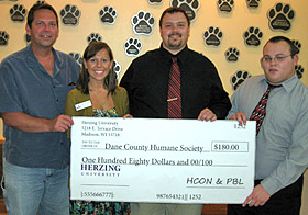 donation to the Dane County Humane Society