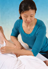 Performing massage and electrical stimulation
