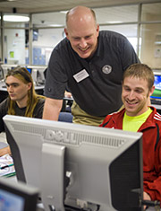 Helping students train for a new career.