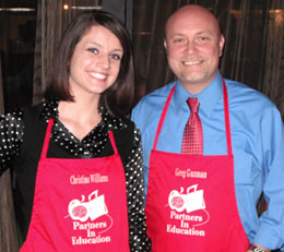 Toledo campus president, Greg Guzmán, and ABC television station weekend news anchor, Christina Williams