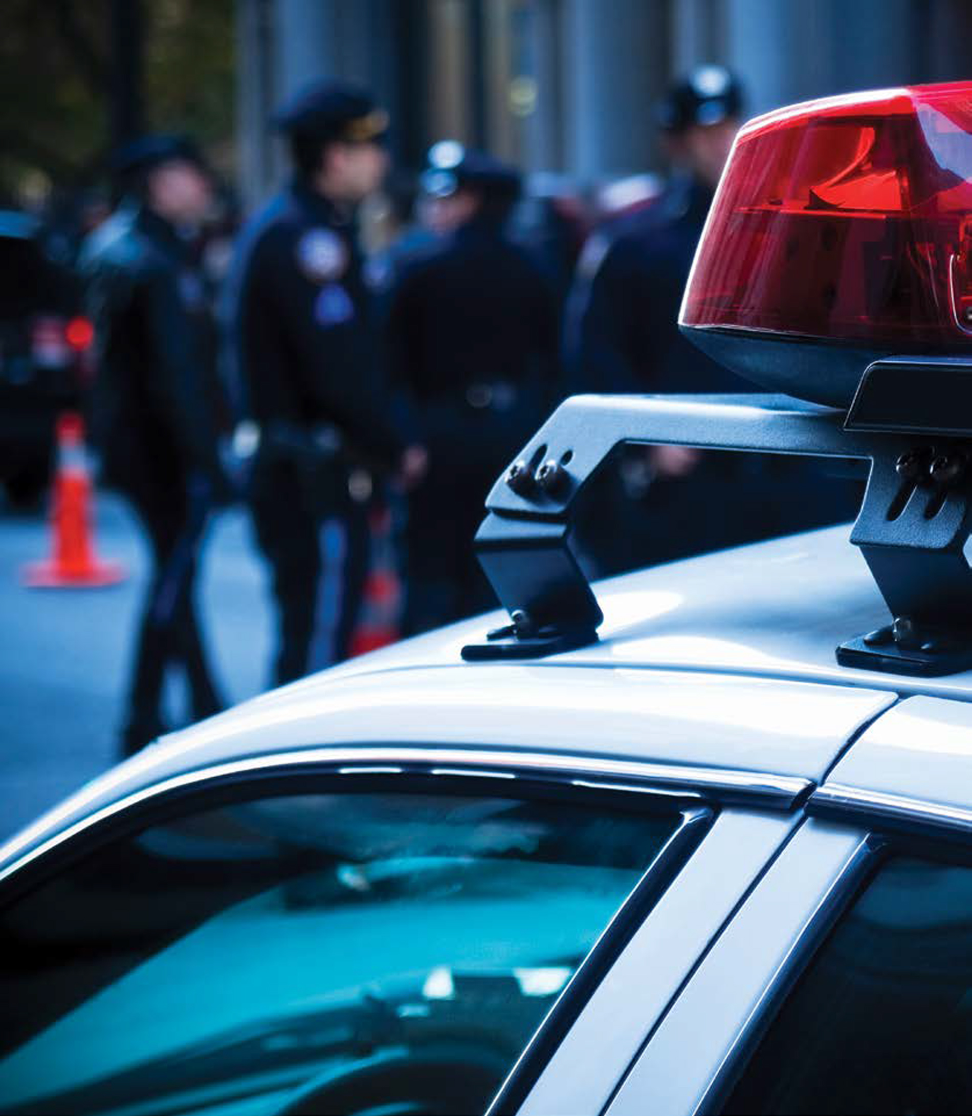 Police officers and police car Police Car