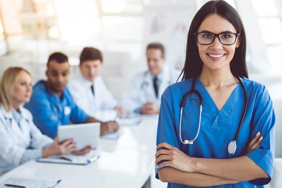 Requirements to Become a Neuroscience Nurse Health Science Team in Meeting at Hospital