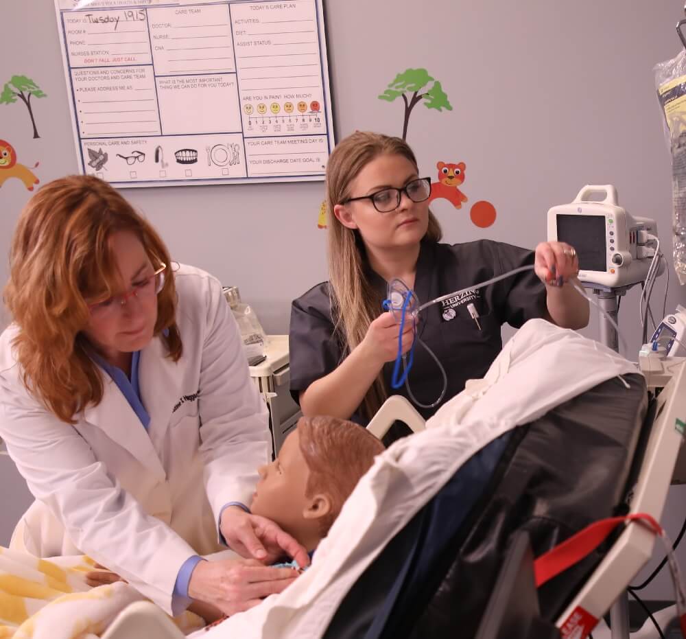 Nursing Simulation with Student and Teacher