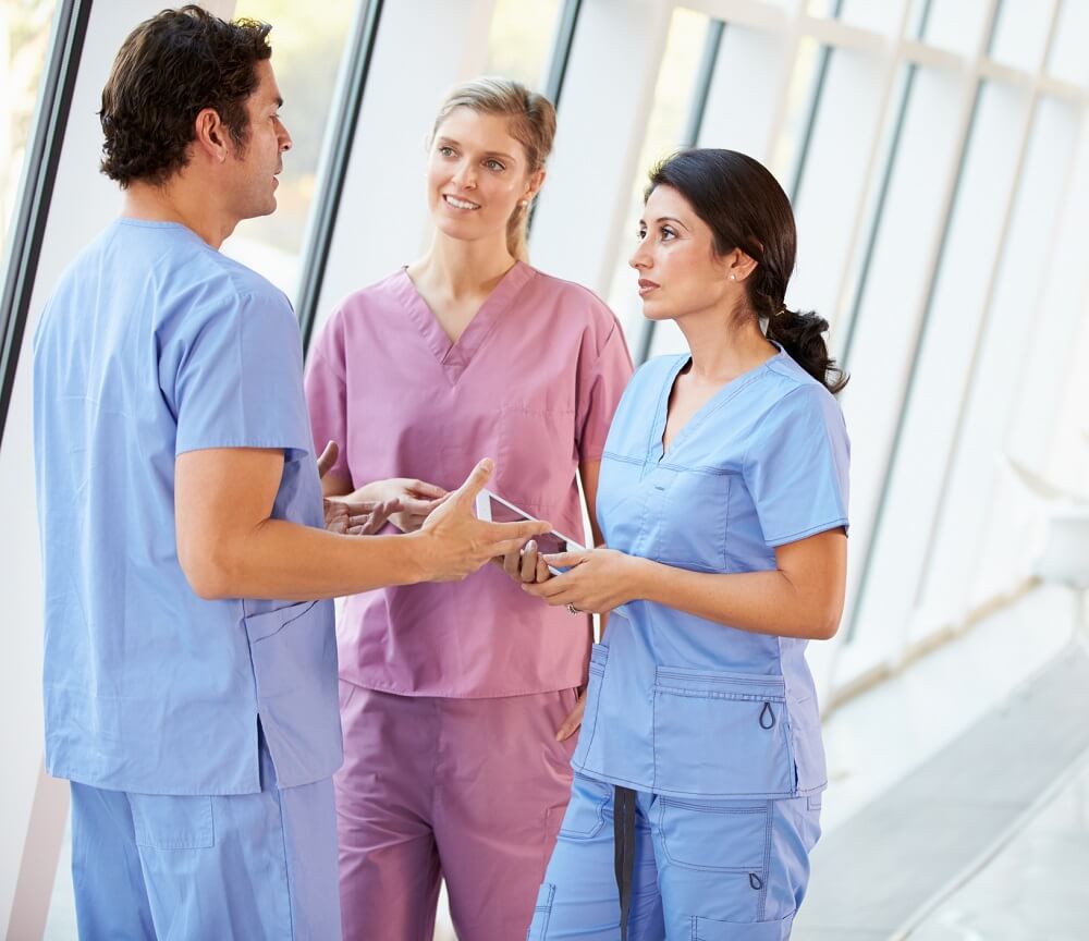 Group of Registered Nurses in Meeting