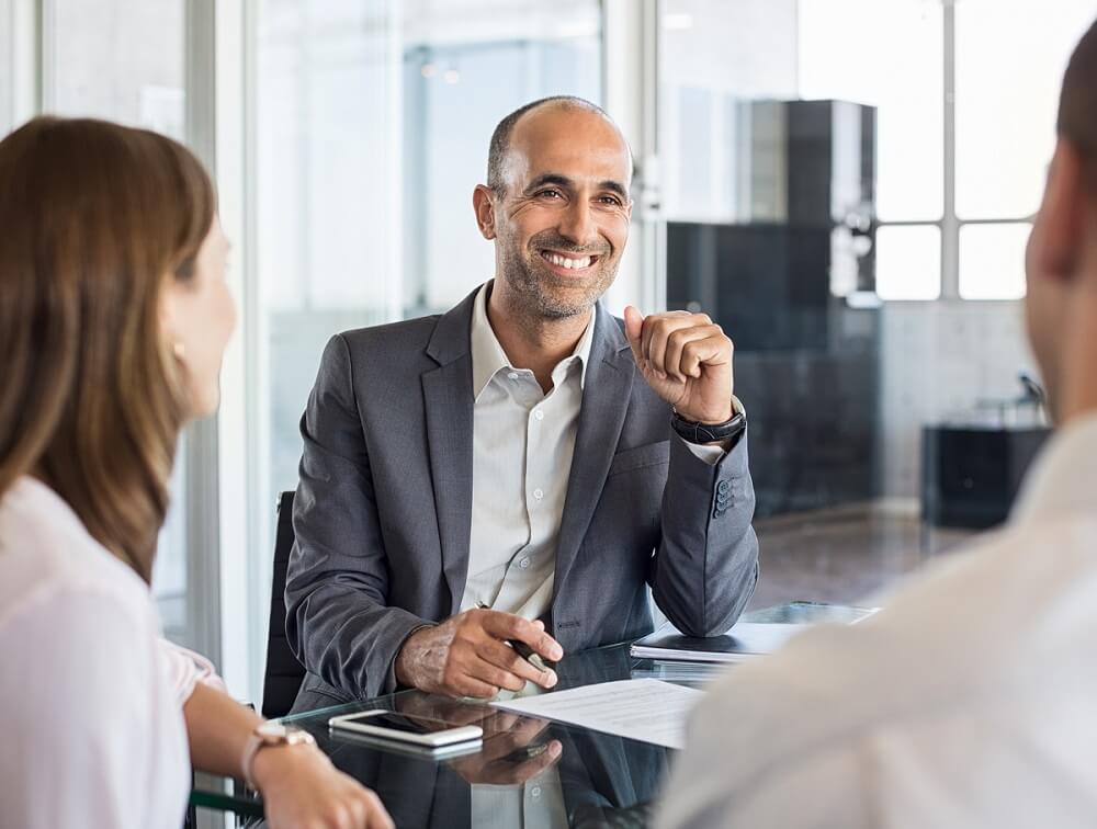 Accountant in Meeting with Client