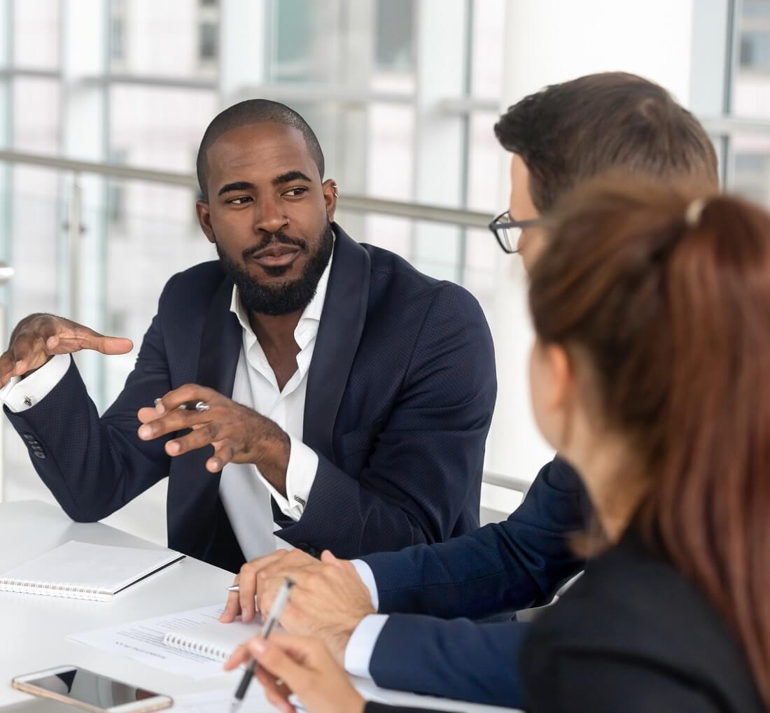 Marketing Team in Meeting Marketing Team in Meeting