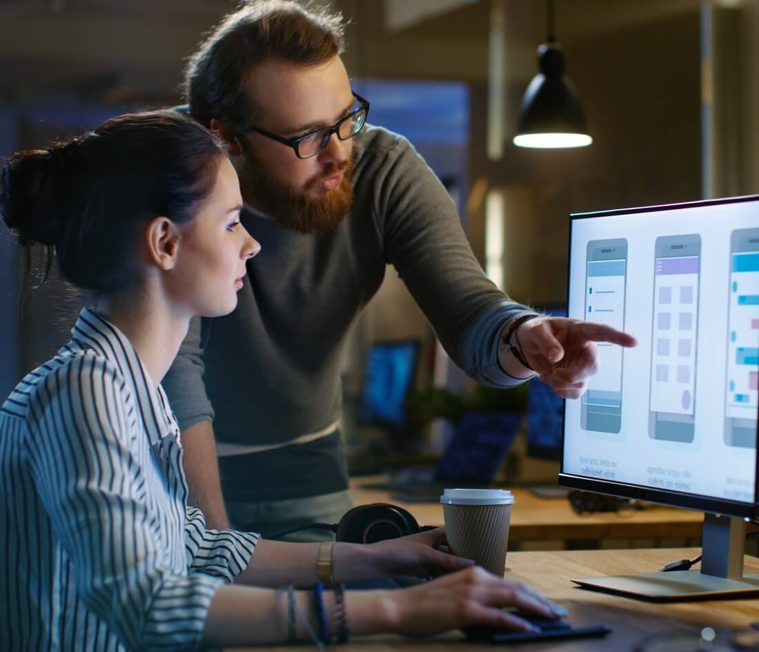 Get certified and expand your career possibilities. Software Developers Collaborating on Mobile UX Project