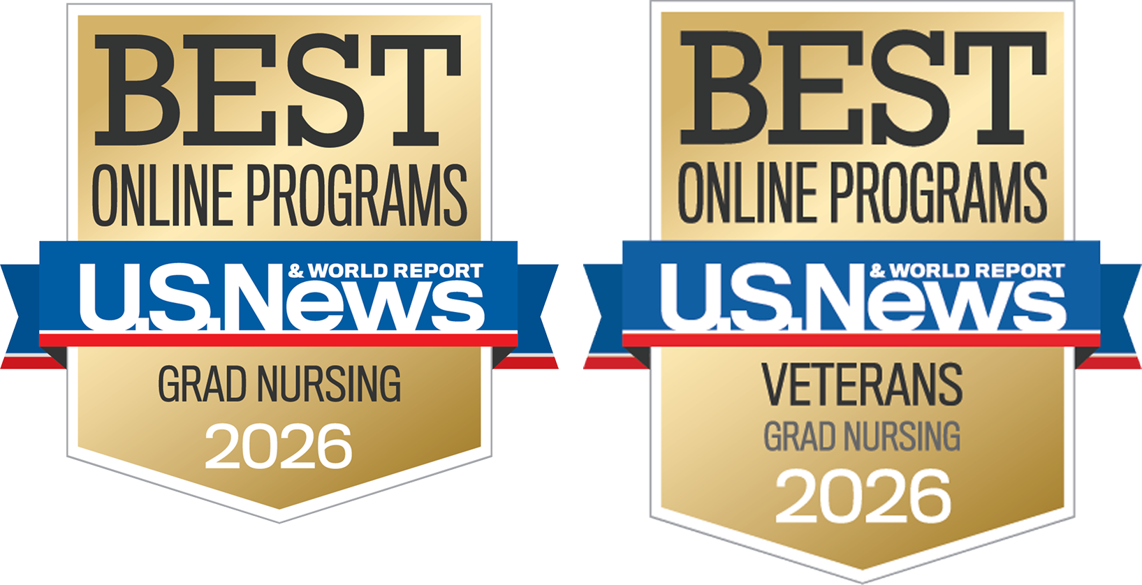 US News Graduate Nursing badges