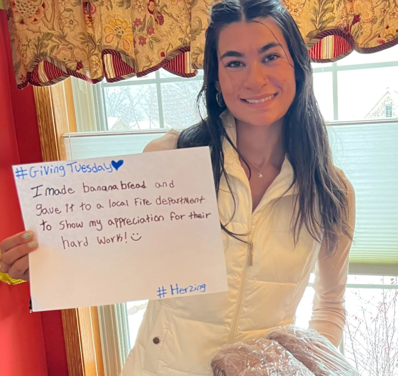 I made banana bread for local firemen.