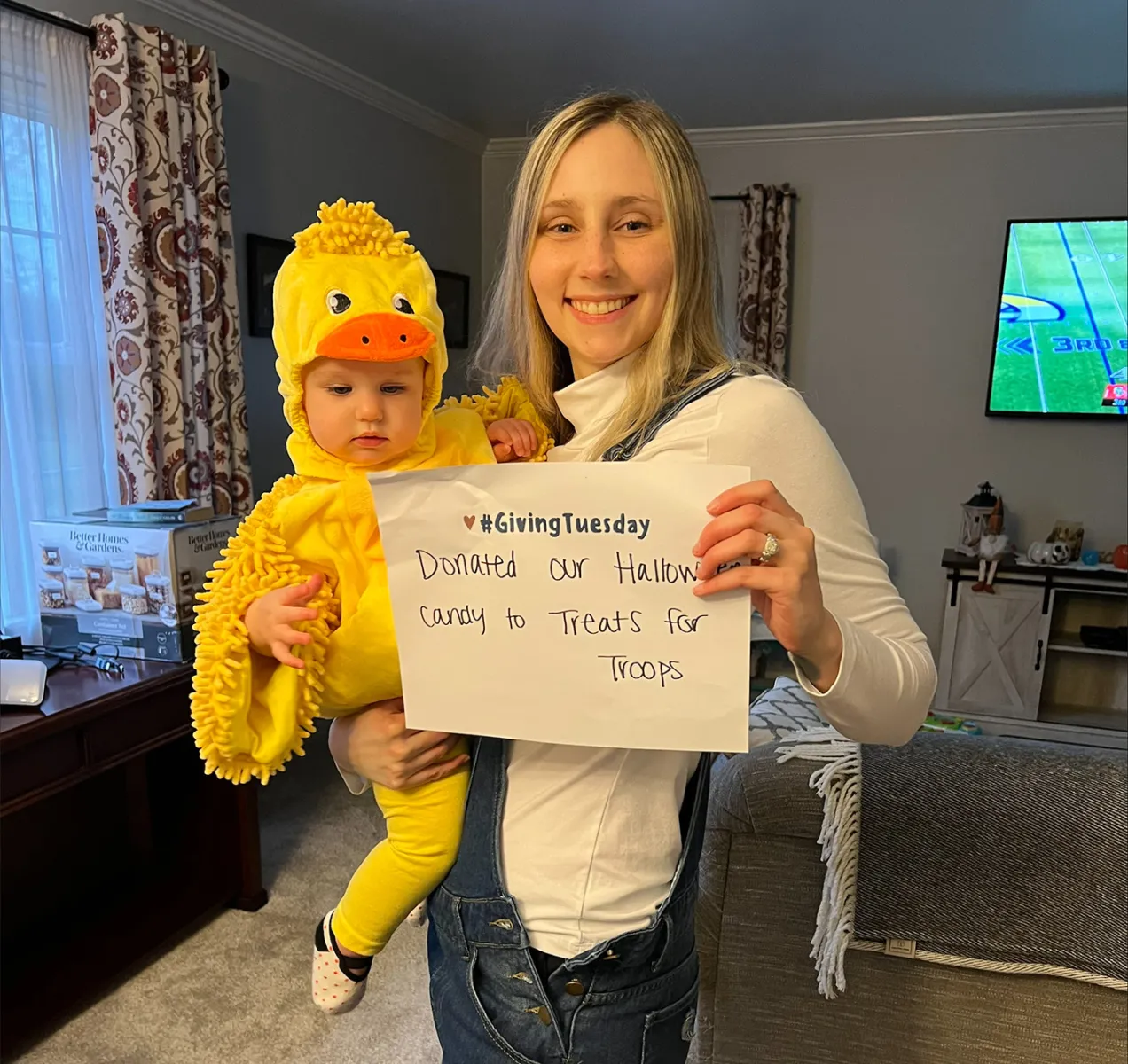 We donated all of our Halloween candy to Treats for Troops!