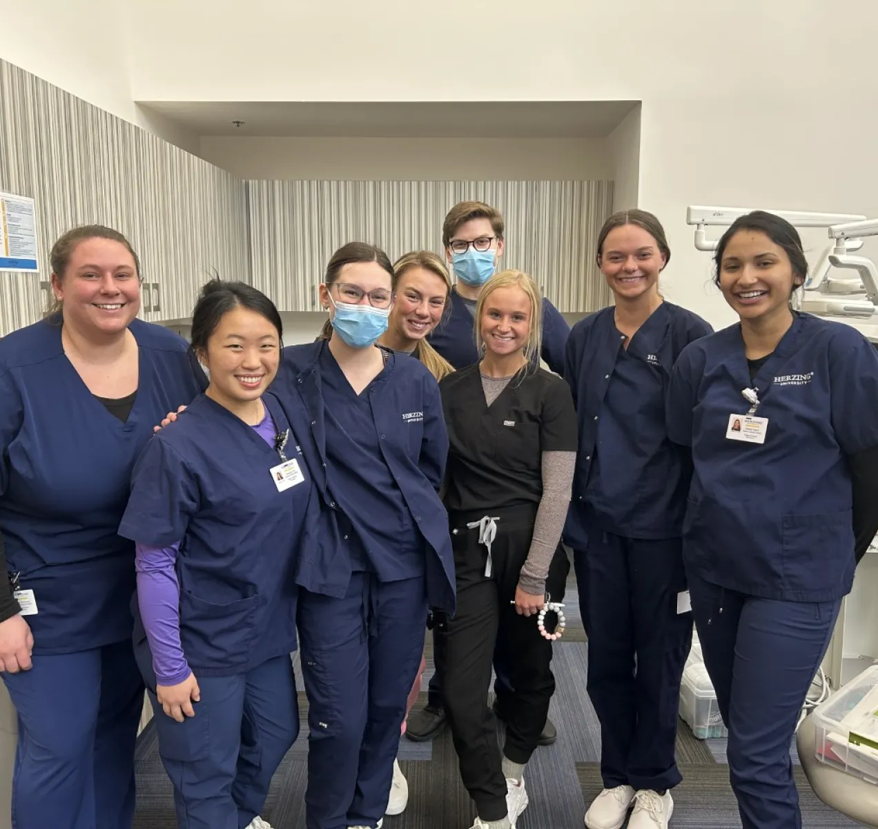 Group of nursing students