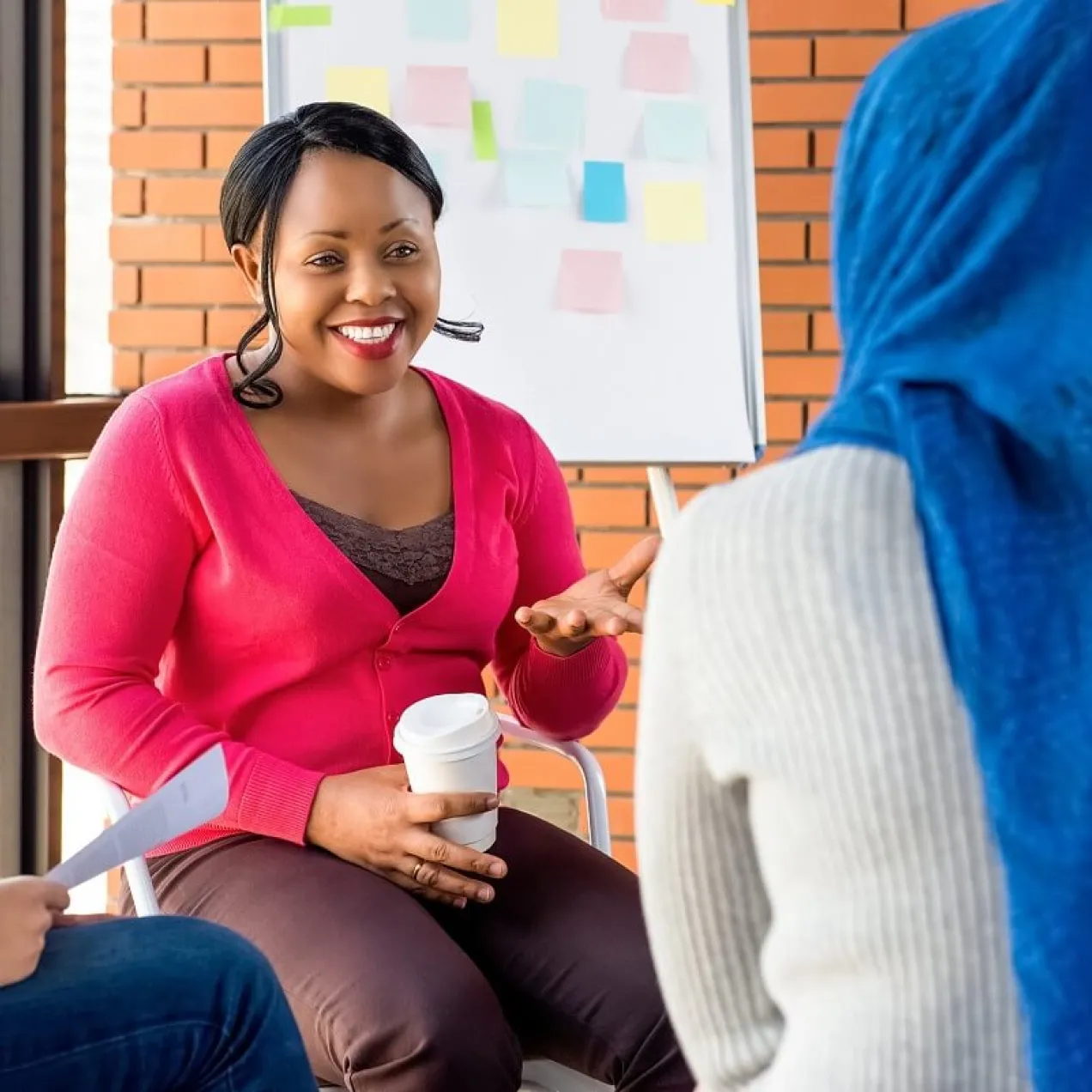 Human Services Community Worker Discussing Local Issues