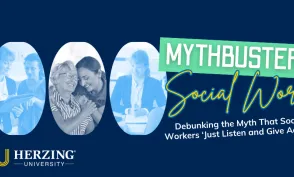 Social Work MythBusters banner. National Social Work Month