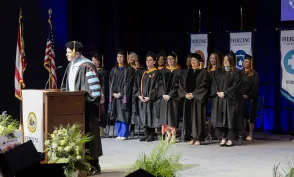 Herzing Akron faculty and leadership observing commencement ceremony