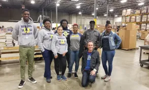 Herzing University-Atlanta Volunteers with Books for Africa