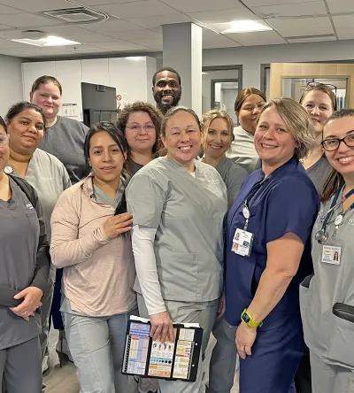 Group picture of Kenosha campus nurses