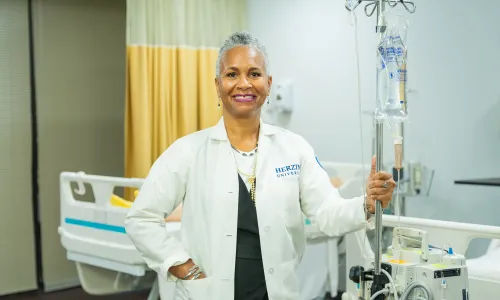 Teacher Who Went From MSN to Nurse Educator Instructing Nursing Student