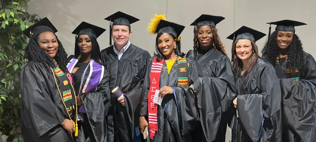 Herzing students at graduation ceremony