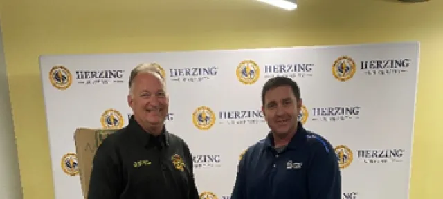Herzing-New Orleans Campus President Jamie Hardage with Chief Stephen Schmitt 
