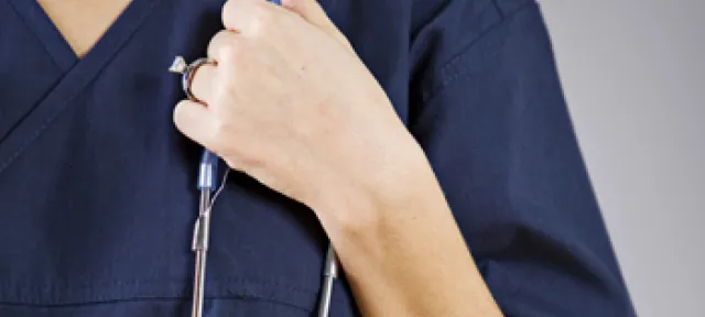 Nurse with stethoscope