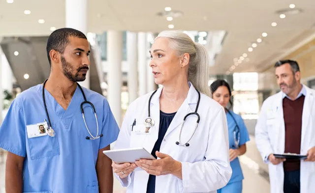 Several Types of Public Health Nurses Working as a Team