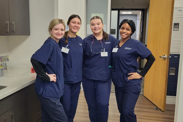 Dental assisting students