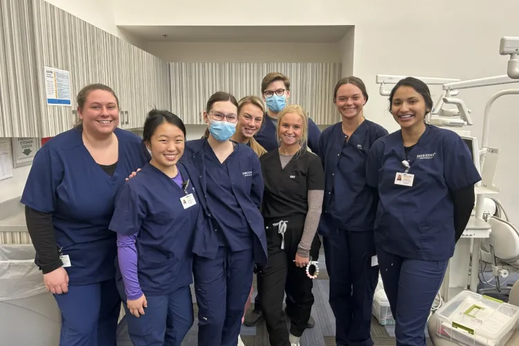 Group of nursing students