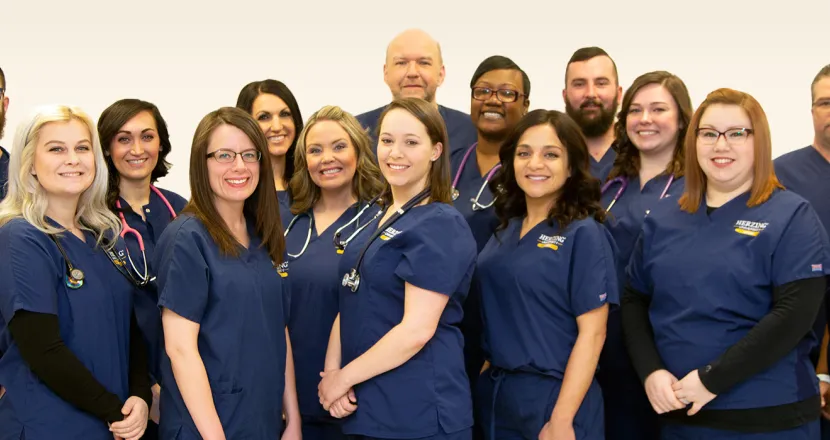 Herzing nursing students gathered for photo