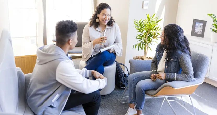 Doctor of Behavioral Health Clinical track students participating in a supervised therapy consultation