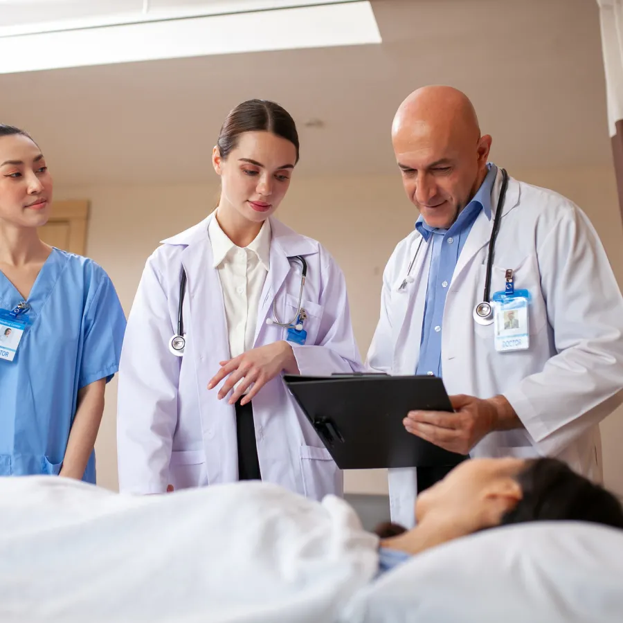 5 Reasons to Step into a New Role as a Nurse Educator DNP Educated Nurse Manager Discussing Patient Diagnosis