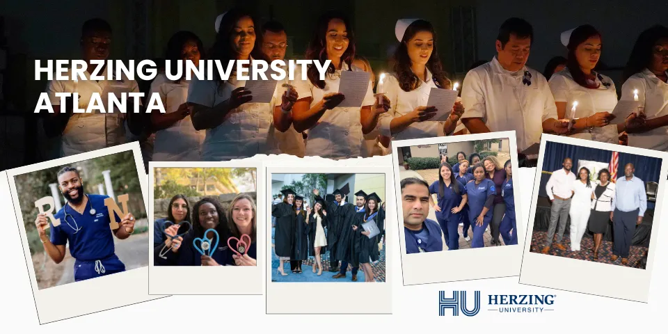 Collage of the Herzing Atlanta Campus