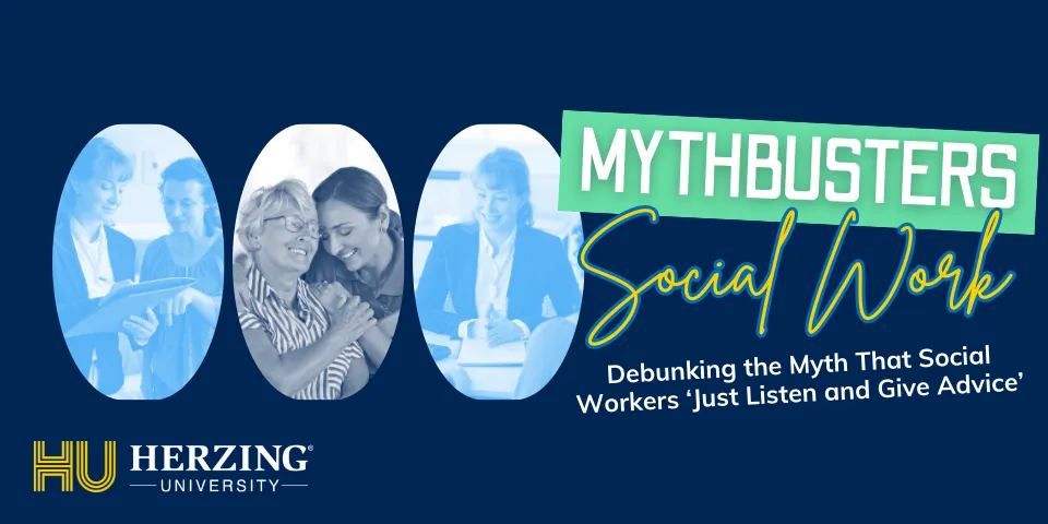 Social Work MythBusters banner. National Social Work Month