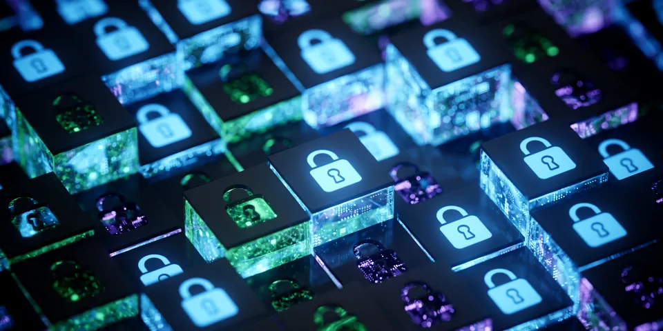 Phishing Cyber Security Ransomware Fingerprint Email Encrypted Technology, Digital Information Protected Secured