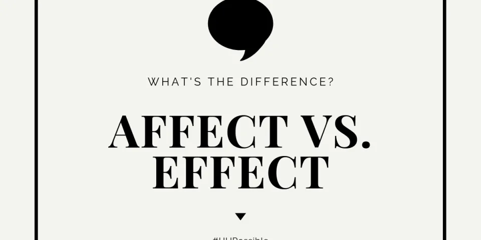 Grammar Refresh: Effect vs. Affect