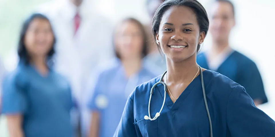 nurses in scrubs