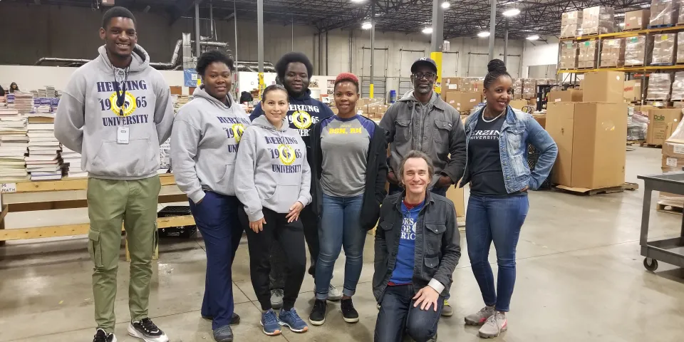 Herzing University-Atlanta Volunteers with Books for Africa