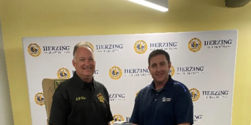 Herzing-New Orleans Campus President Jamie Hardage with Chief Stephen Schmitt