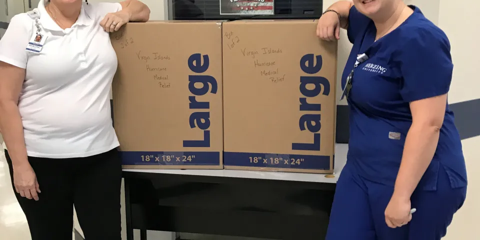 Herzing-New Orleans Provides Medical Supplies for Hurricane Relief