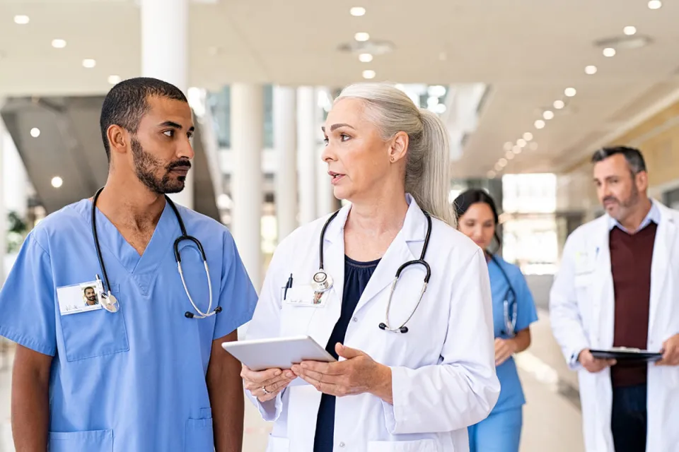 Several Types of Public Health Nurses Working as a Team