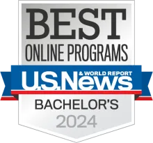 US News Best Online Programs Bachelor's 2024 Badge US News Best Online Programs Bachelor's 2024 Badge